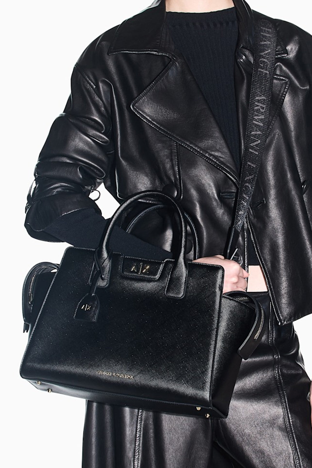 Borsa shopping con logo e tracolla rimovibile XW002158 AF26570UC001 Armani Exchange 