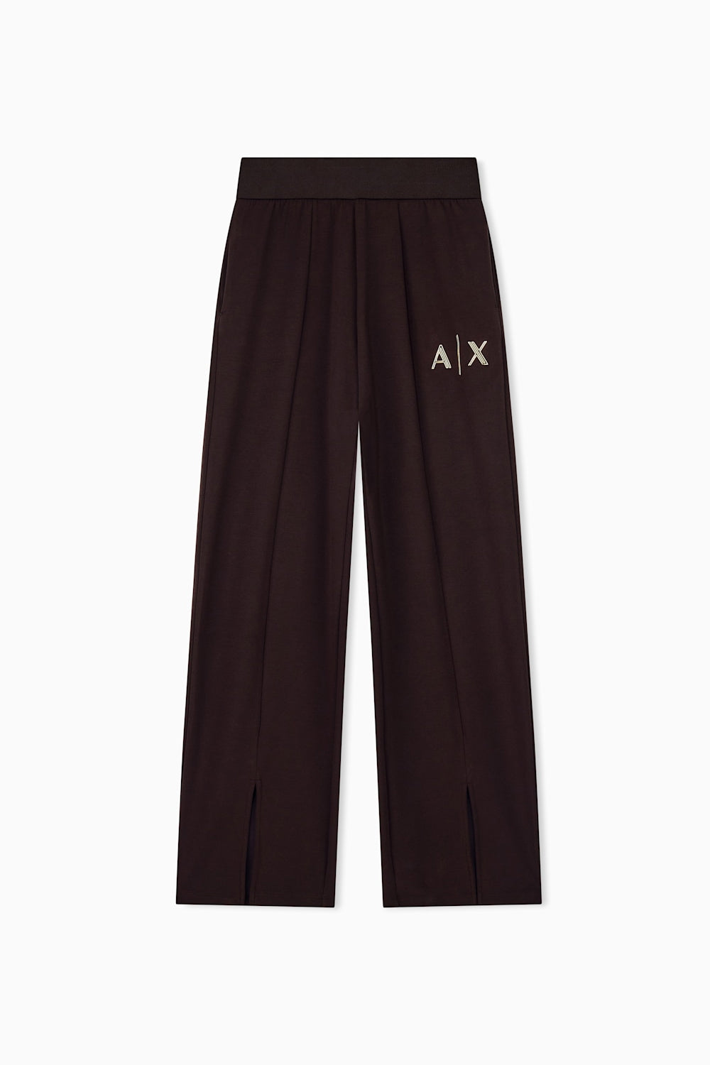 Pantaloni gamba larga in tessuto scuba con spacchi XW002759 AF24068U6032 Armani Exchange 