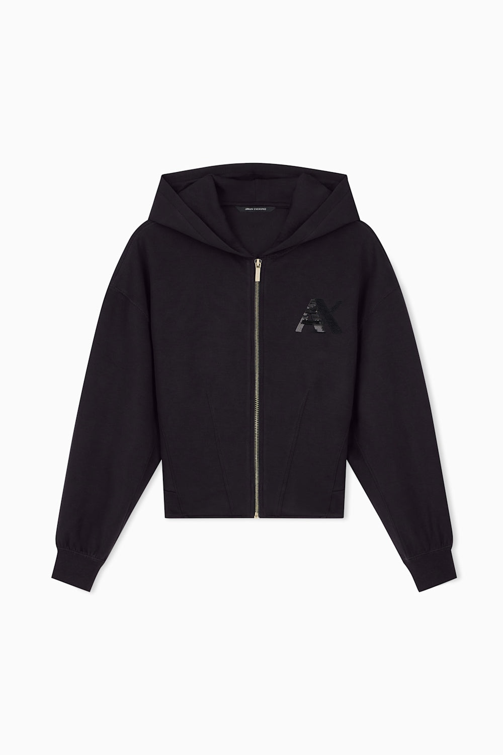 Felpa con cappuccio e zip in tessuto scuba XW002861 AF13397UC001 Armani Exchange 