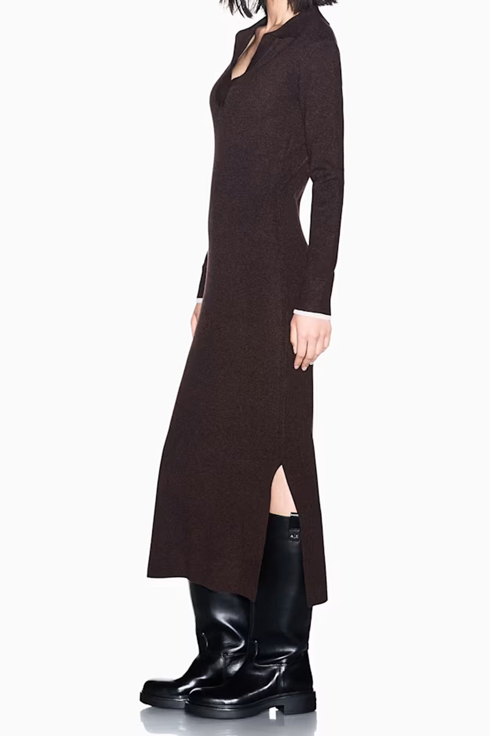 Abito slim in maglia di viscosa lana e cashmere XW002887 AF25935U6032 Armani Exchange 