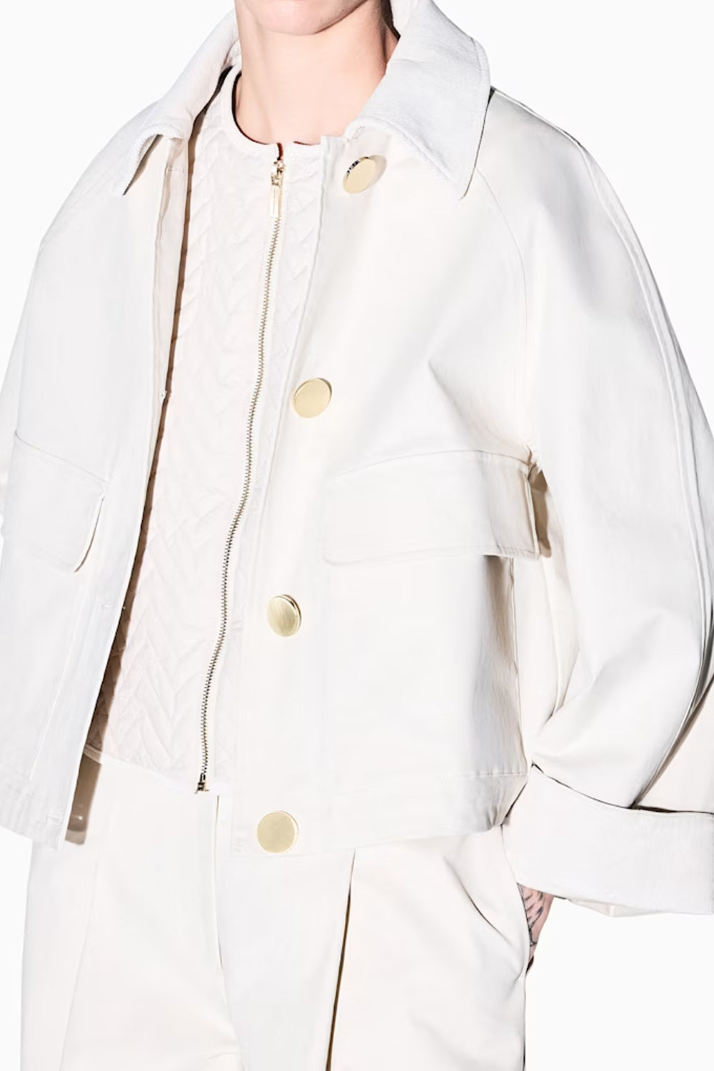 Giacca blouson in twill di cotone biologico elasticizzato XW002930 AF26077U1039 Armani Exchange 