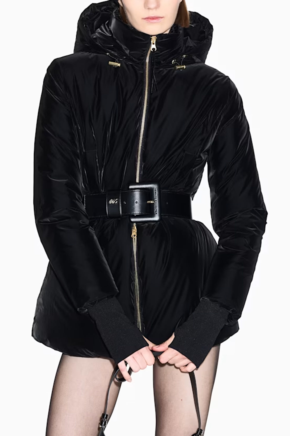 Giubbino Up For Party effetto velluto con cappuccio XW002942 AF26085UC001 Armani Exchange 