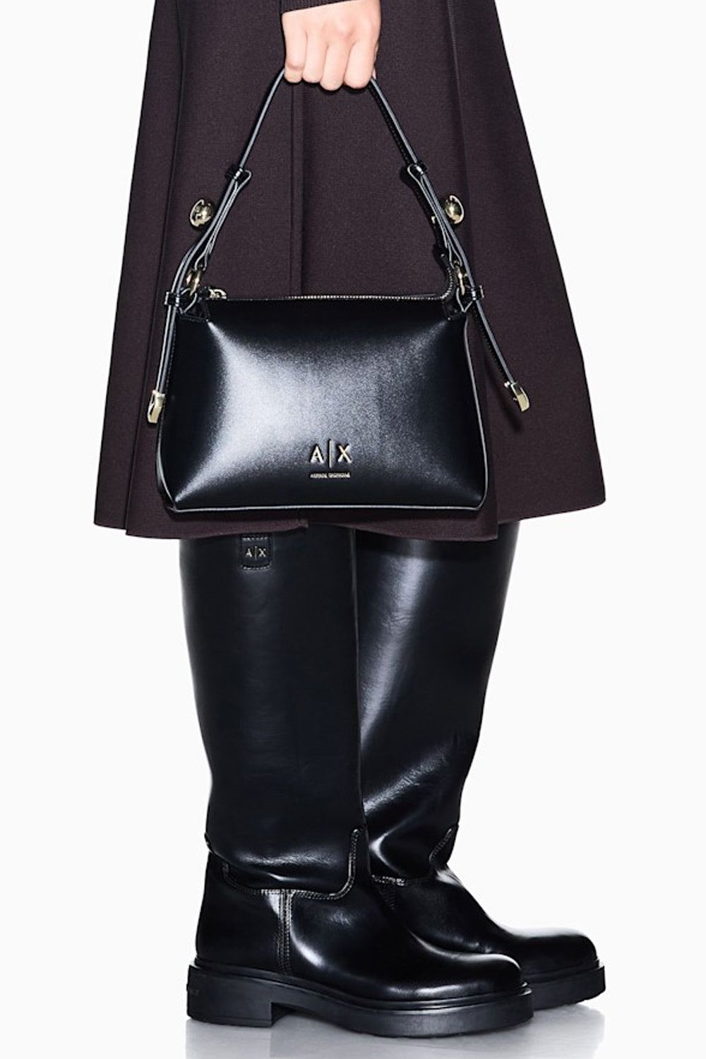 Borsa a spalla con tracolla regolabile e logo XW002990 AF26452UC001 Armani Exchange 