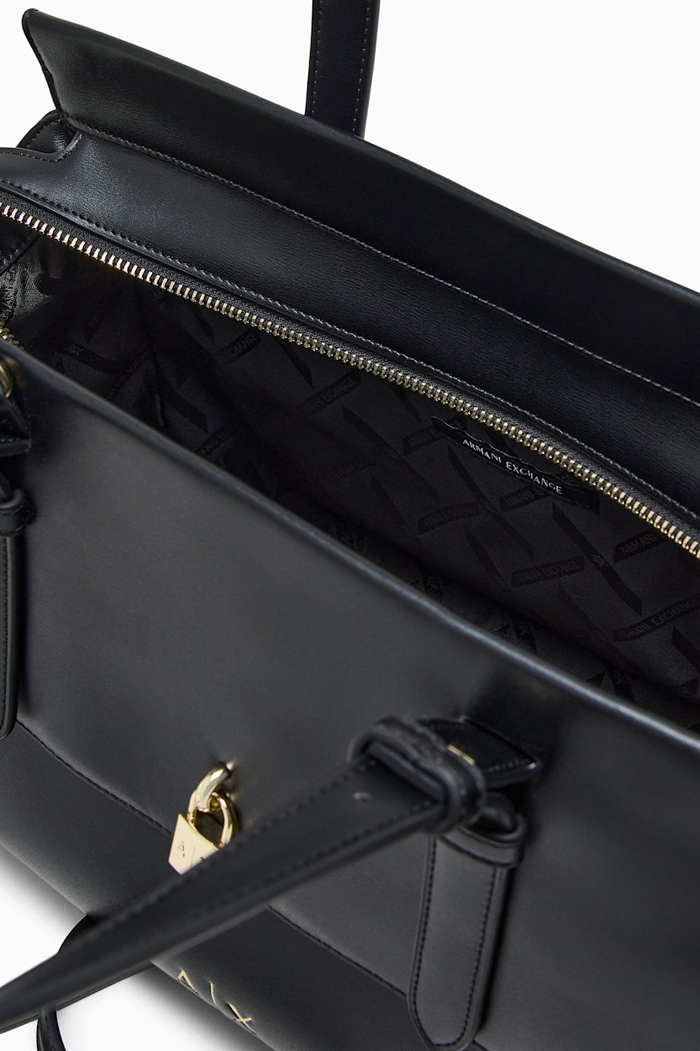 Shopper con doppi manici e lucchetto decorativo XW003020 AF28605UC001 Armani Exchange 