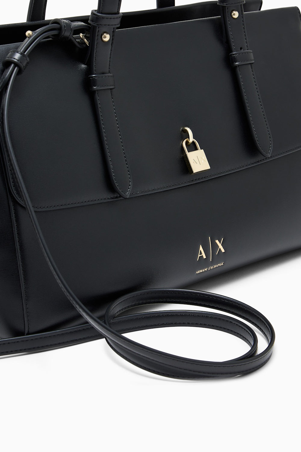Shopper con doppi manici e lucchetto decorativo XW003020 AF28605UC001 Armani Exchange 