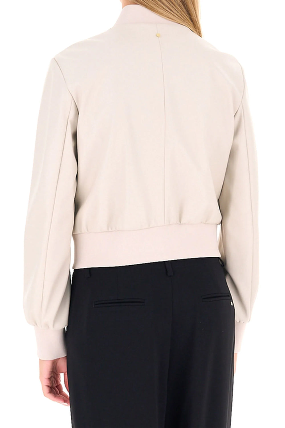 Bomber in similpelle con zip e bordi a costine XW003136 AF10203U1039 Armani Exchange 