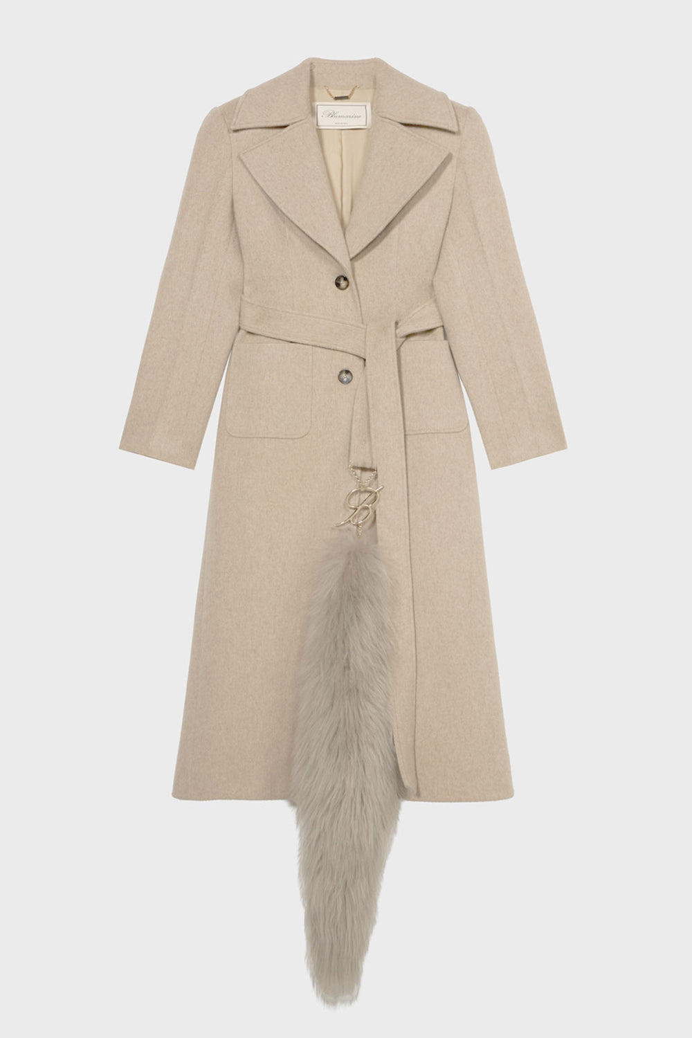 cappotto con cintura RF6014 T901AD3105 Blumarine 