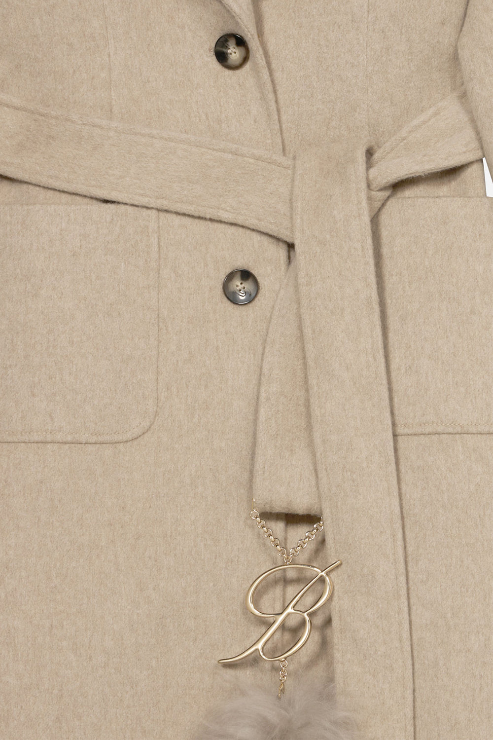 cappotto con cintura RF6014 T901AD3105 Blumarine 