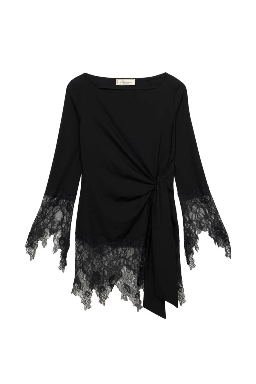 Abito corto nero con pizzo RF6097 J161022222 Blumarine 