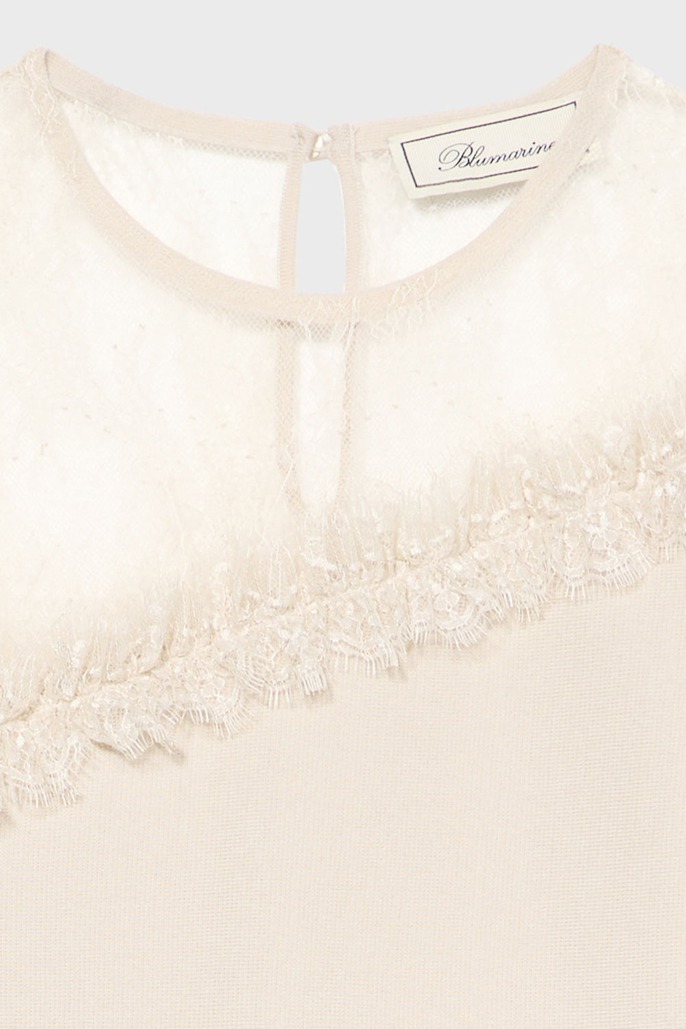 Maglia in lana con carré in tulle RF6170 MA313X0818 Blumarine 