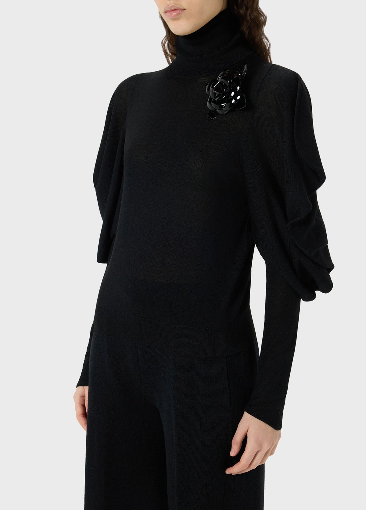 maglia a collo alto RF6179 MA31322222 Blumarine 
