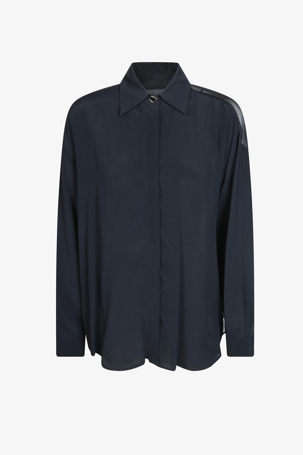 Camicia Dondup relaxed fit in crêpe de chine con abbottonatura nascosta DC515 SF0107M-XXX999 Dondup 