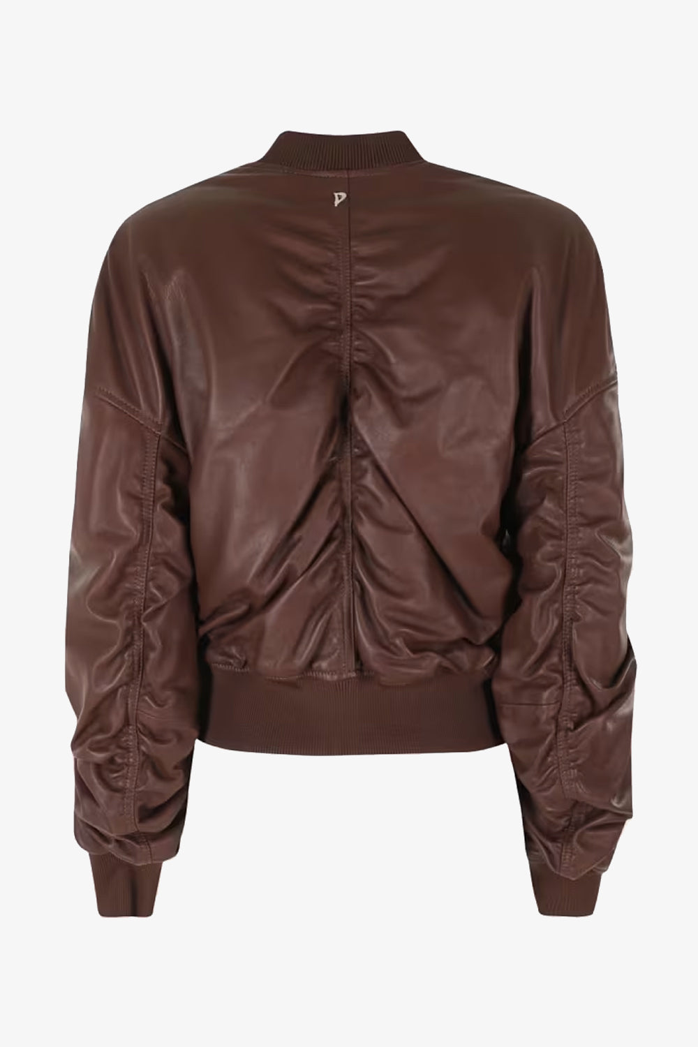 Bomber corto Dondup in pelle sintetica con chiusura a zip metallica DJ800 PL0511D-XXX761 Dondup 