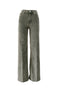 Pantaloni Amber wide leg in velluto stretch DP619 VS0028Y-NA8608 Dondup 