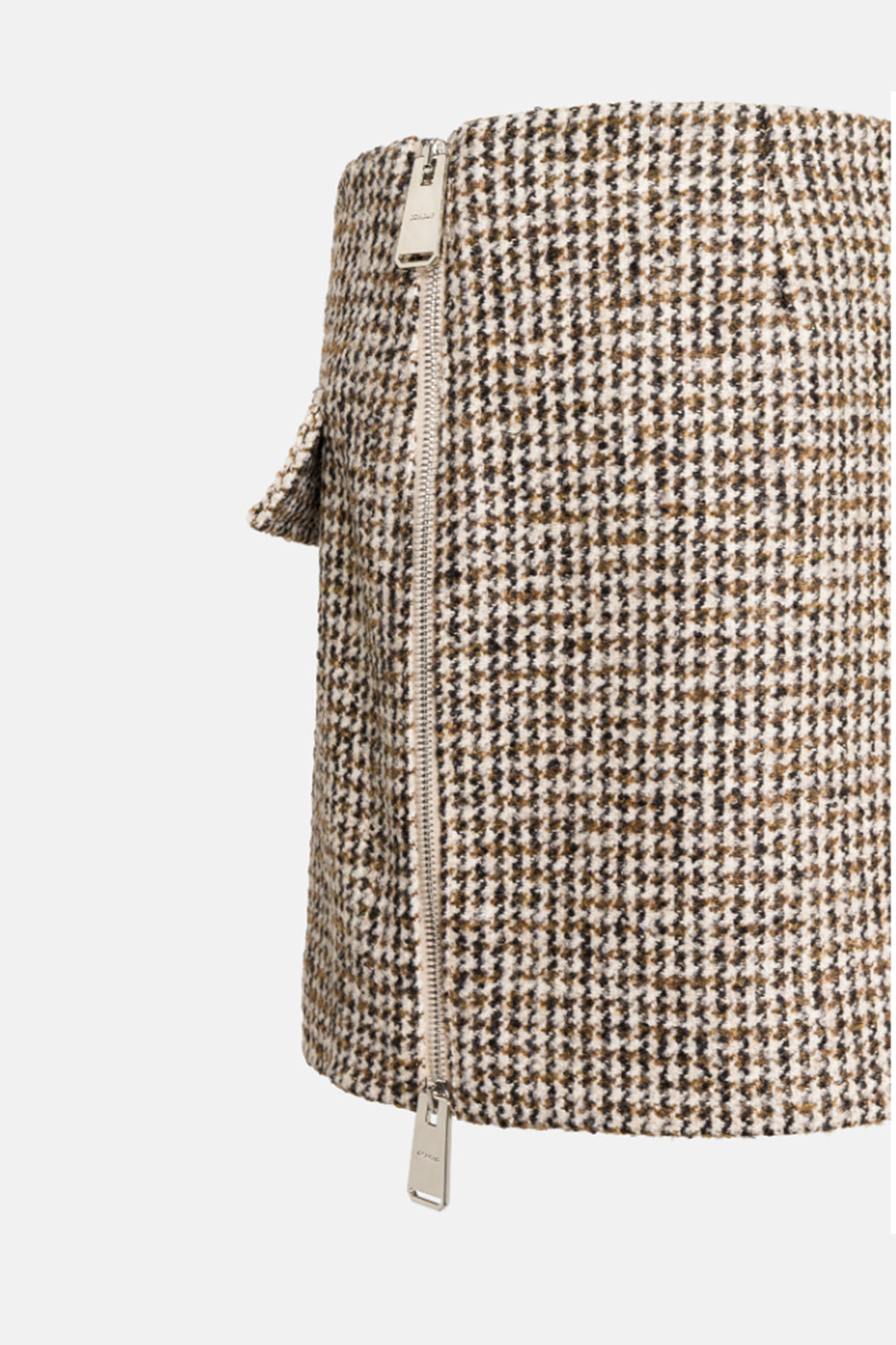 Gonna mini in pied de poule bouclé G637 FF0429D-XXX718 Dondup 