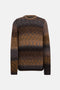 Maglia girocollo regular in misto lana stampata UT309 M01037U-002728 Dondup 
