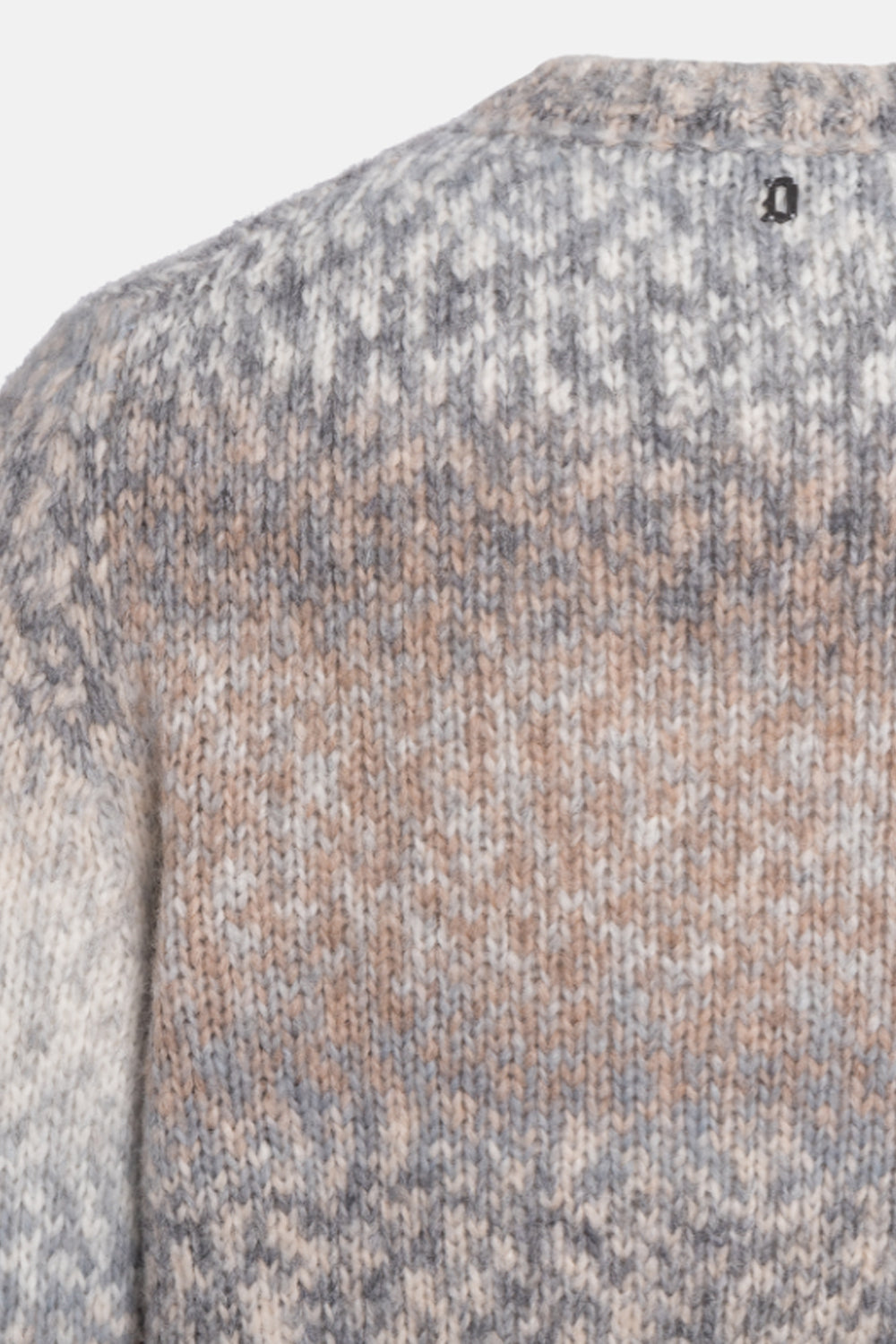 Maglia girocollo regular in misto lana stampata UT309 M01037U-002920 Dondup 