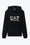 felpa con cappuccio e logo EA7