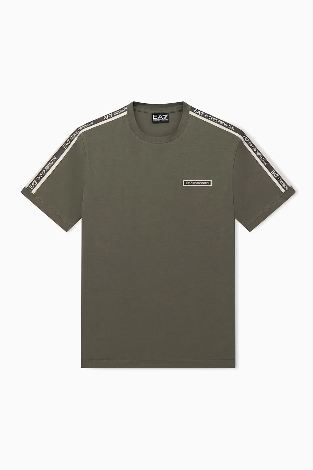 T-shirt Logo Series in cotone con bande sulle spalle 7M002189 AF10373U7014 EA7 Emporio Armani 