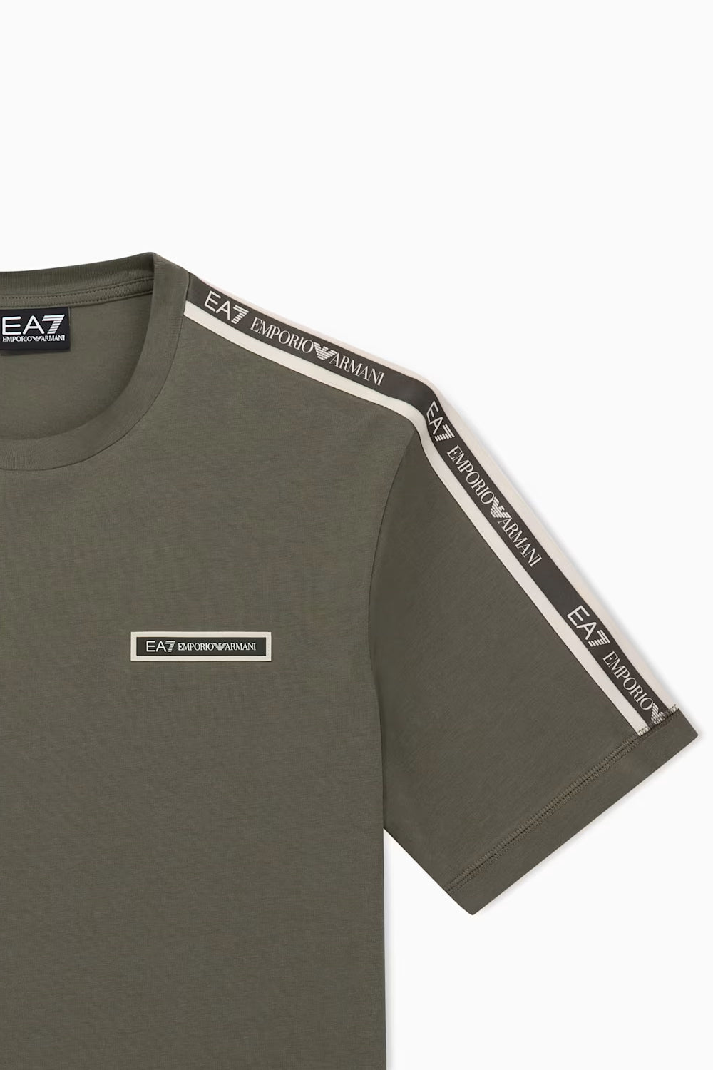 T-shirt Logo Series in cotone con bande sulle spalle 7M002189 AF10373U7014 EA7 Emporio Armani 