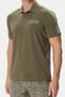 Polo Logo Series in cotone con bande logate sulle spalle 7M002190 AF10373U7014 EA7 Emporio Armani 