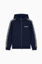 Felpa Logo Series con cappuccio e zip in cotone 7M002197 AF10377UB102 EA7 Emporio Armani 