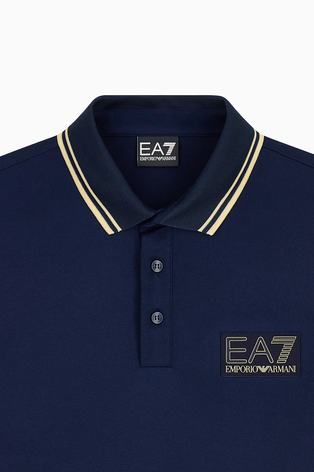 Polo Premium Label vestibilità regular in jersey di viscosa 7M002241 AF13739UB102 EA7 Emporio Armani 