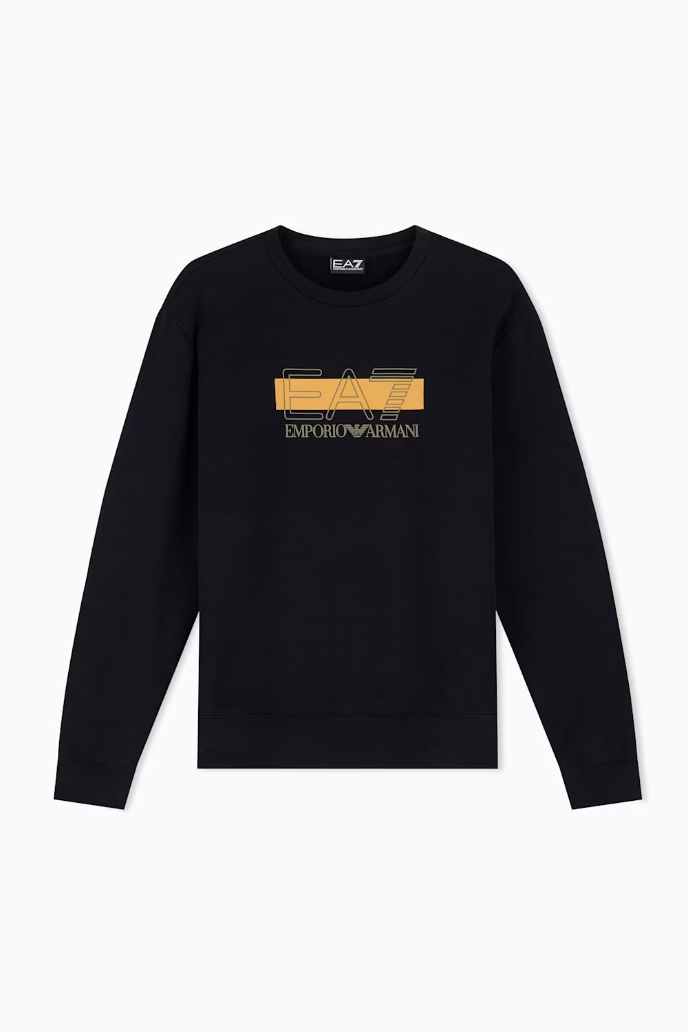Felpa Visibility in cotone con dettagli in maglia 7M002425 AF10377UC001 EA7 Emporio Armani 