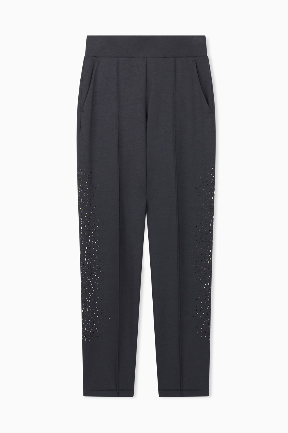 Pantaloni Precious in jersey di modal con piccole borchie 7W001427 AF24375U8117 EA7 Emporio Armani 