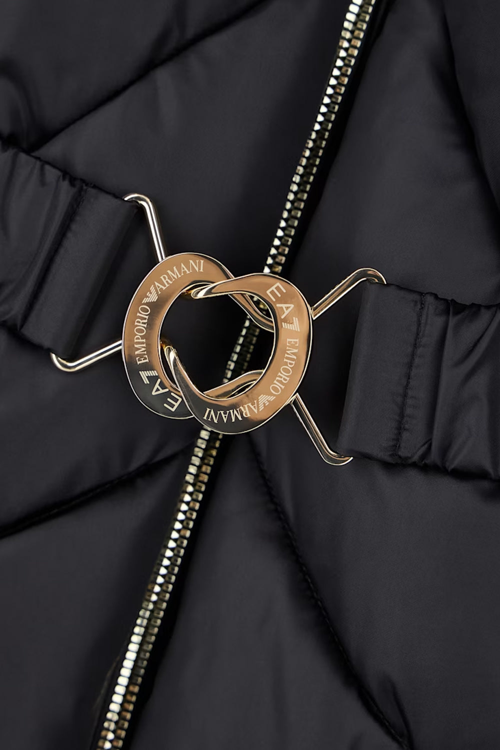 Caban trapuntato con cappuccio e pelliccia 7W001500 AF25639UC001 EA7 Emporio Armani 
