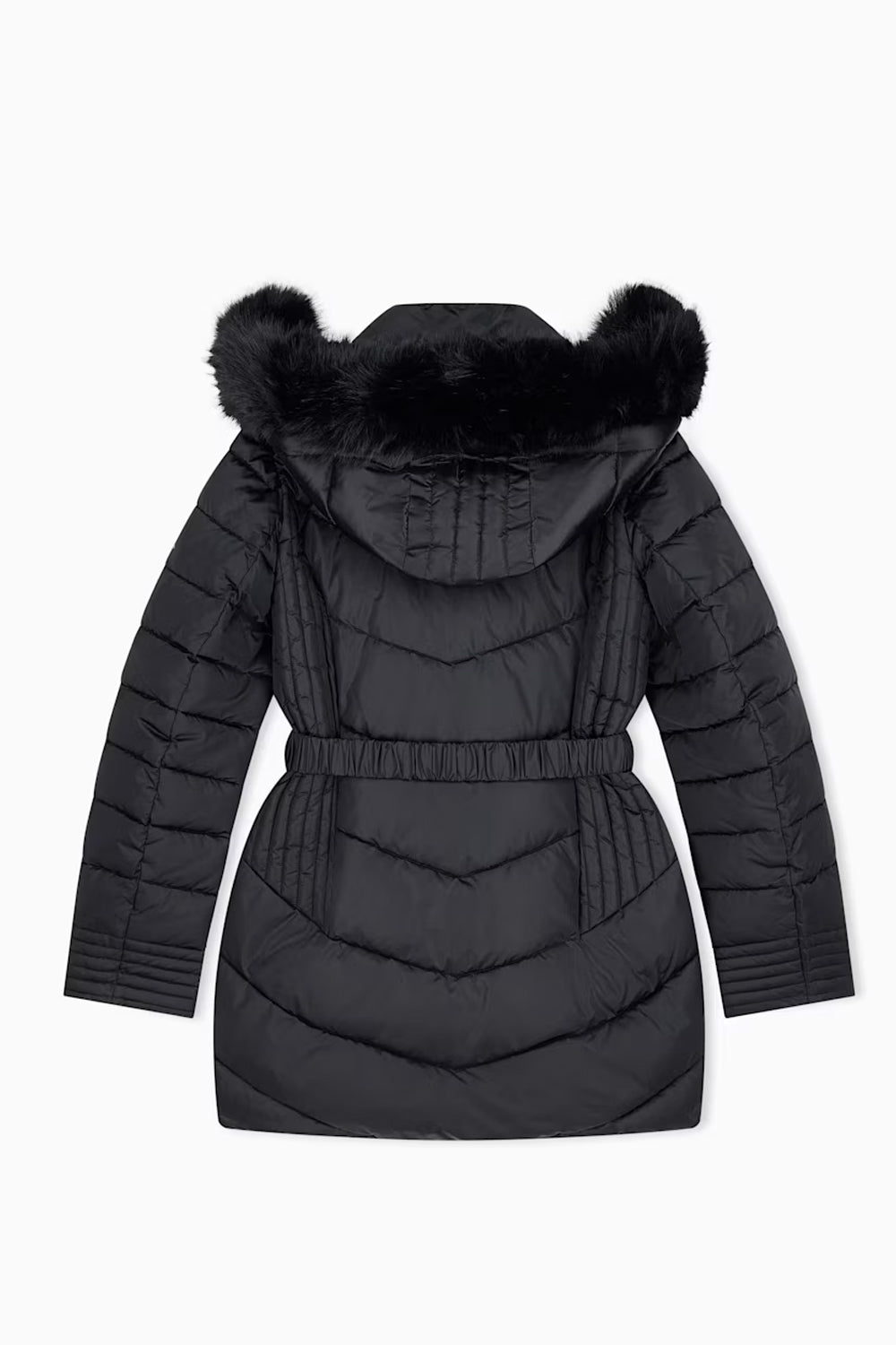 Caban trapuntato con cappuccio e pelliccia 7W001500 AF25639UC001 EA7 Emporio Armani 