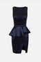 Mini abito in gazar con balza AB009 67E2H88 Elisabetta Franchi 