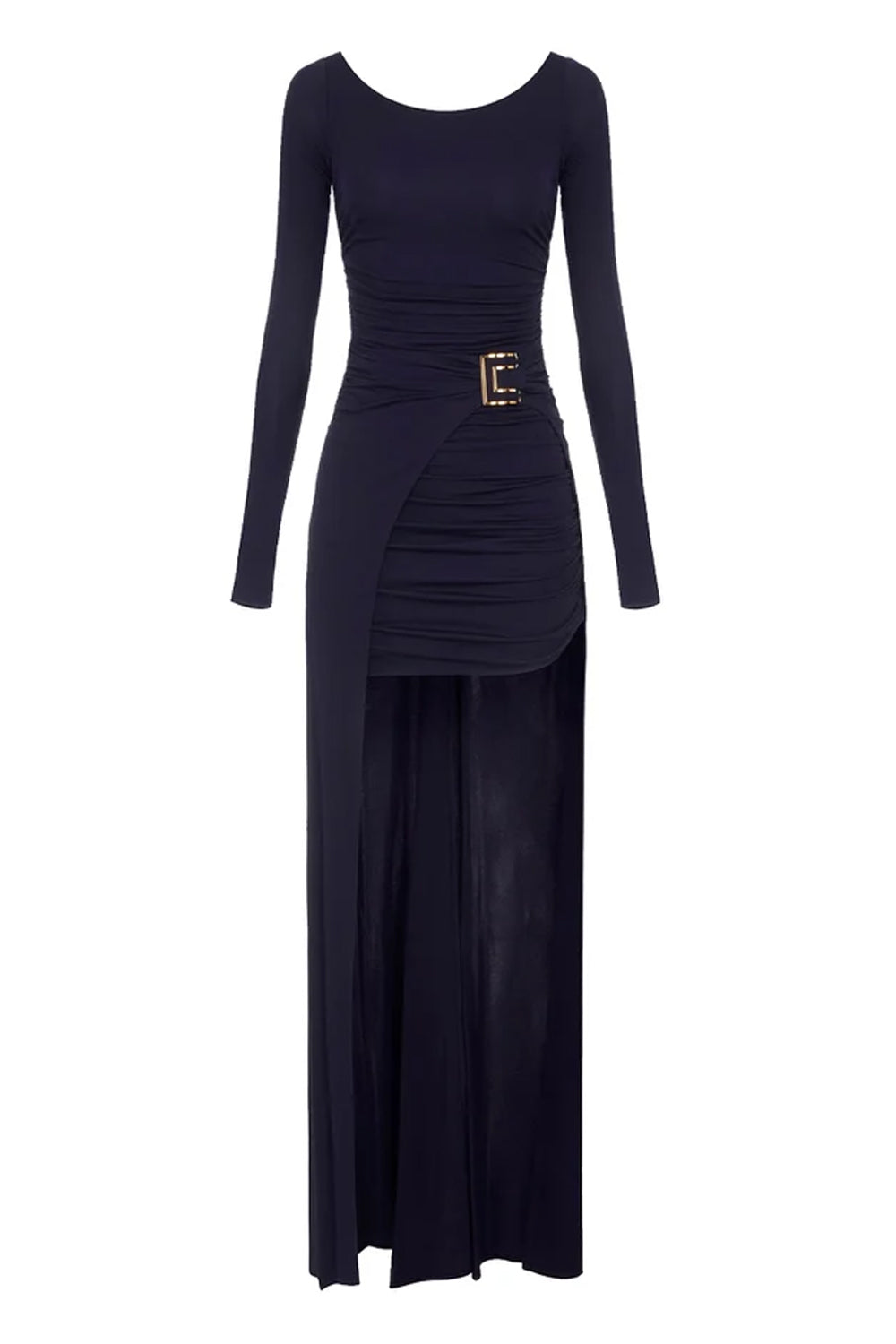 Abito Red Carpet In Jersey Crêpe con Pannello Effetto Coda ABR35 67E2H88 Elisabetta Franchi 