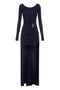 Abito Red Carpet In Jersey Crêpe con Pannello Effetto Coda ABR35 67E2H88 Elisabetta Franchi 
