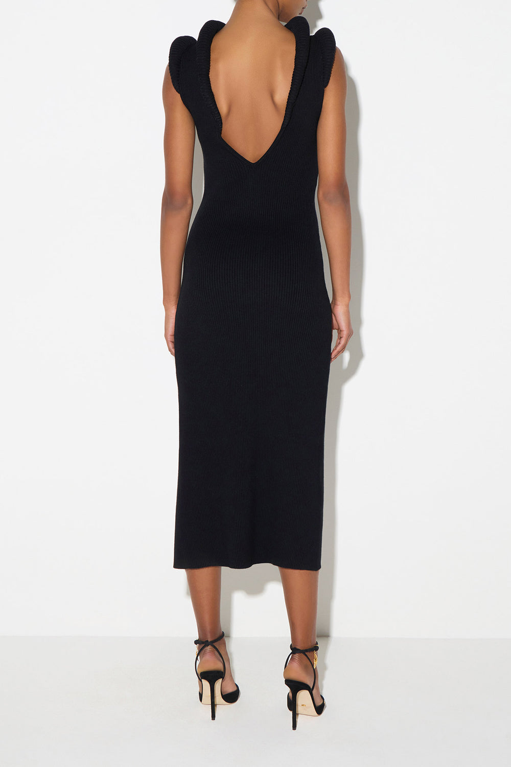 Abito in maglia con dettagli 3D<BR/> AM14S 66E2110 Elisabetta Franchi 