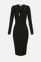 Abito in maglia a trama snake<BR/> AM30S 67E2110 Elisabetta Franchi 