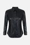 Camicia Effetto Pelle con Logo Gioiello CA195 66E2110 Elisabetta Franchi 