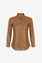 Camicia Effetto Pelle con Logo Gioiello CA195 66E2FK3 Elisabetta Franchi 
