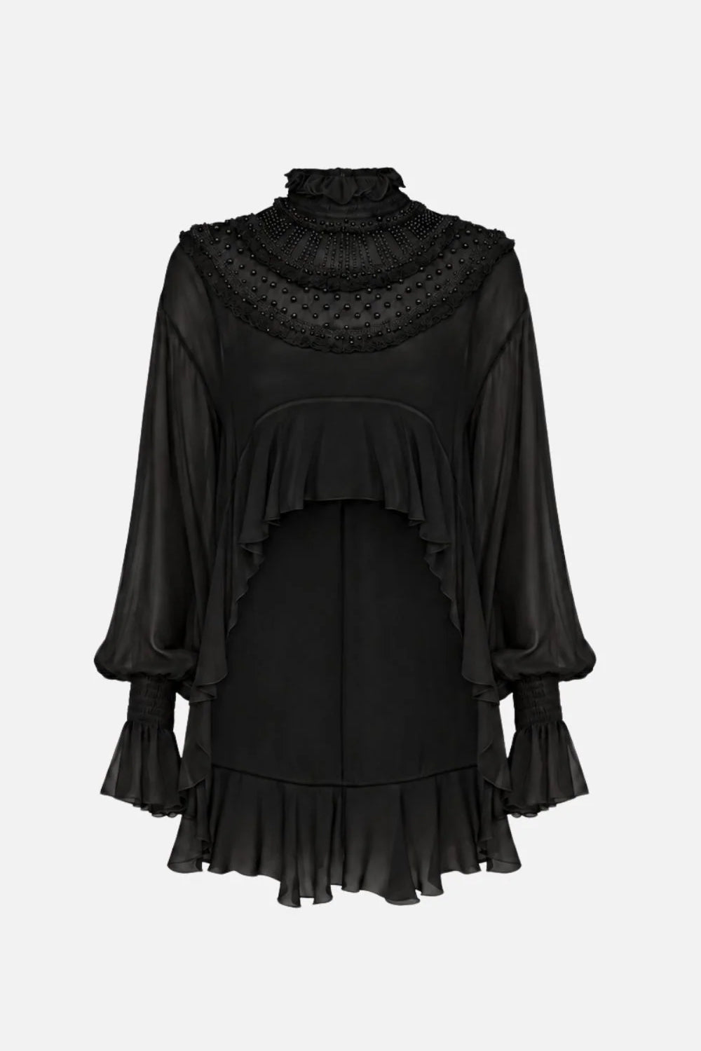 blusa in georgette di viscosa CA203 67E2110 Elisabetta Franchi 