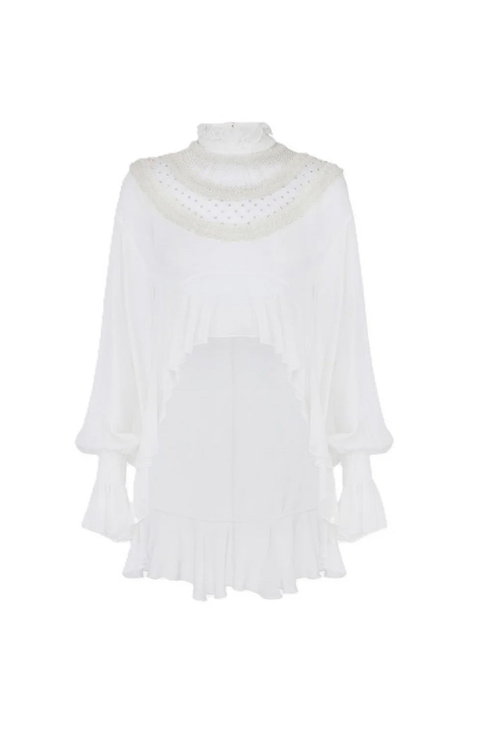 blusa in georgette di viscosa CA203 67E2360 Elisabetta Franchi 