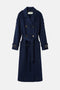 Cappotto lungo a doppio petto con cintura in vita CP02D 66E2H88 Elisabetta Franchi 