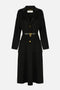 Cappotto in panno double con cintura CP03D 67E2110 Elisabetta Franchi 