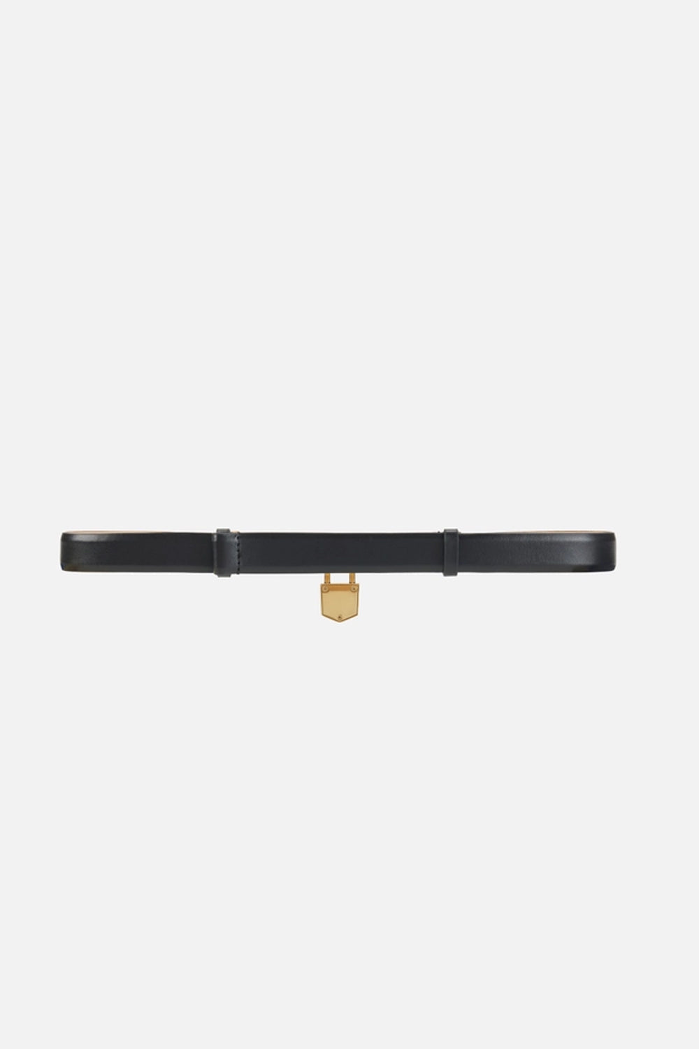 Cintura in pelle con lucchetto gioiello CT37S 67E2110 Elisabetta Franchi 