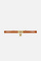 Cintura in pelle con lucchetto gioiello CT37S 67E2FK3 Elisabetta Franchi 
