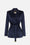 Giacca in raso stretch con cintura