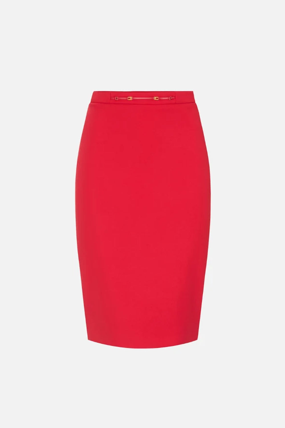 gonna midi con logo GO223 66E2CG5 Elisabetta Franchi 