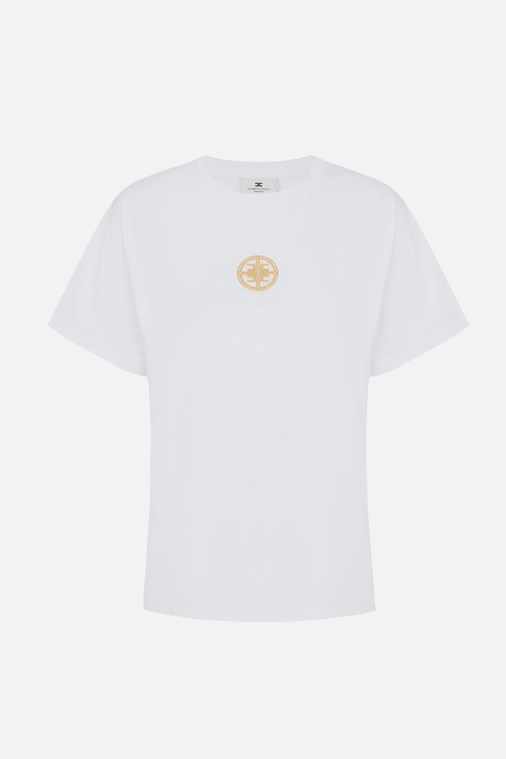 T-shirt in jersey con logo gioiello<BR/> MA008 66E2270 Elisabetta Franchi 