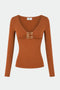 Maglia in jersey con logo gioiello MD005 67E2FK3 Elisabetta Franchi 