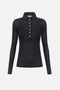 Polo in maglia e taffettà MD12B 67E2110 Elisabetta Franchi 