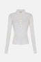 Polo in maglia e taffettà MD12B 67E2360 Elisabetta Franchi 
